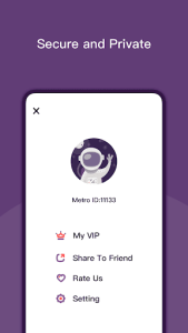 اسکرین شات 3 برنامه Metro VPN