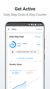اسکرین شات 4 برنامه Step Counter - Pedometer