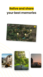 اسکرین شات 5 برنامه Relive: Run, Ride, Hike & more