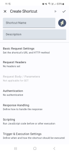 اسکرین شات 3 برنامه HTTP Request Shortcuts