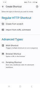 اسکرین شات 2 برنامه HTTP Request Shortcuts