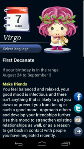 اسکرین شات 2 برنامه Horoscope HD