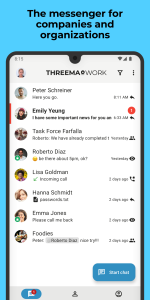 اسکرین شات 1 برنامه Threema Work. For Companies