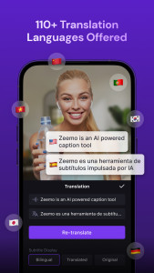 اسکرین شات 6 برنامه Zeemo: AI Video&Auto Captions