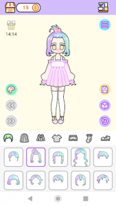 اسکرین شات 1 برنامه Pastel Avatar Maker: Magical Pastel Dress Up