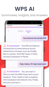 اسکرین شات 2 برنامه WPS Office-PDF, Word, Sheet