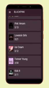اسکرین شات 3 برنامه آهنگ های بلک پینک blackpink