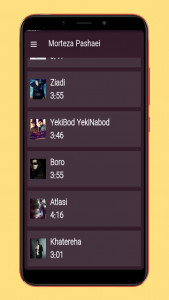 اسکرین شات 3 برنامه آهنگ های مرتضی پاشایی