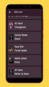 اسکرین شات 2 برنامه آهنگ های قلب شکسته - آهنگ غمگین