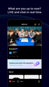 اسکرین شات 3 برنامه ویورس (weverse)