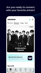 اسکرین شات 2 برنامه ویورس (weverse)
