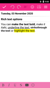 اسکرین شات 6 برنامه Personal diary