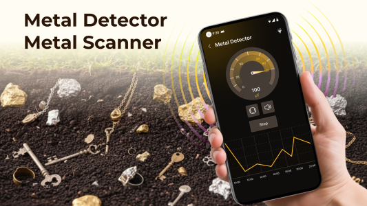 اسکرین شات 1 برنامه Metal Detector - Coin Scanner