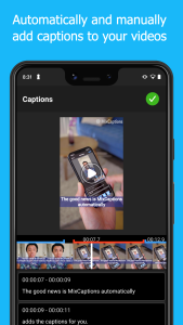 اسکرین شات 1 برنامه MixCaptions AI Text, Subtitle