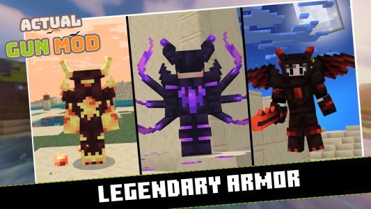 اسکرین شات 5 برنامه Actual Gun Weapon Mod for MCPE