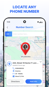 اسکرین شات 2 برنامه Mobile Number Locator