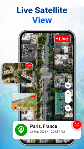 اسکرین شات 2 برنامه Satellite View, Street View