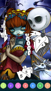 اسکرین شات 5 بازی Zombie Coloring - Color by Num