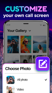 اسکرین شات 3 برنامه Color Phone, Call Screen Theme