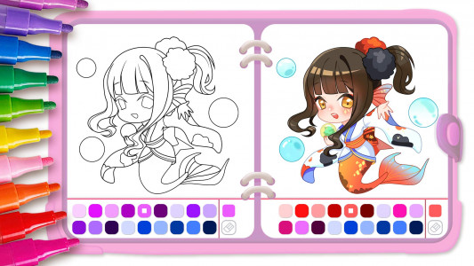 اسکرین شات 6 بازی Mermaid Coloring:Mermaid games