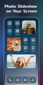 اسکرین شات 4 برنامه Color Widgets, Theme: iWidgets
