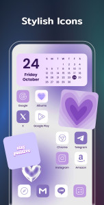 اسکرین شات 8 برنامه Color Widgets, Theme: iWidgets