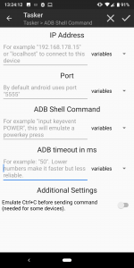 اسکرین شات 1 برنامه ADB Shell [Tasker Plugin]