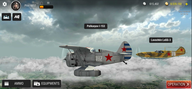 اسکرین شات 4 بازی WW2 warplanes: Squad of Heroes