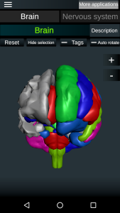 اسکرین شات 3 برنامه Brain and Nervous System 3D