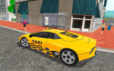 اسکرین شات 2 بازی Sleepy Taxi - Car Driving Game
