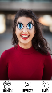 اسکرین شات 3 برنامه Big Eyes Filter