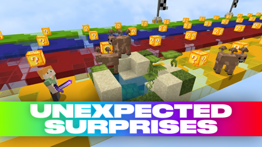 اسکرین شات 2 برنامه Lucky Block Race Maps for MCPE