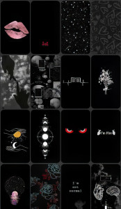 اسکرین شات 7 برنامه Black Wallpapers & Aesthetic