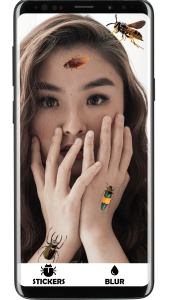 اسکرین شات 2 برنامه Bug on Face Filter