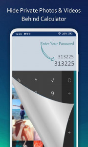 اسکرین شات 2 برنامه Calculator Lock - Hide Photos