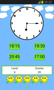 اسکرین شات 4 برنامه clock game for kids