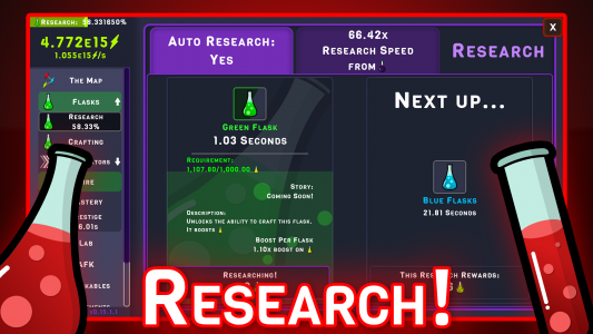اسکرین شات 1 بازی Idle Research: Endless Tycoon