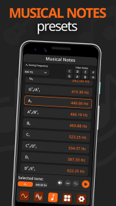 اسکرین شات 3 برنامه Frequency Sound Generator