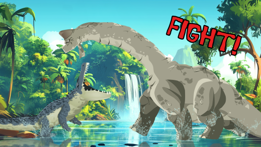 اسکرین شات 3 بازی T-Rex Crush: Jurassic War