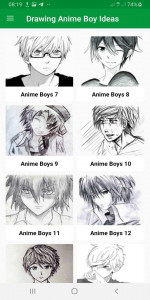 اسکرین شات 1 برنامه Drawing Anime Boy Ideas