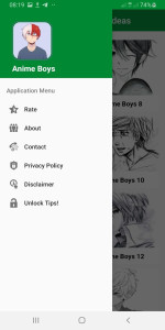 اسکرین شات 2 برنامه Drawing Anime Boy Ideas