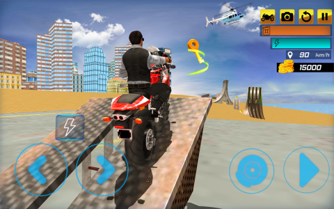 اسکرین شات 6 بازی Superhero Stunt Bike Simulator