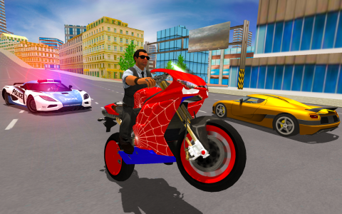 اسکرین شات 1 بازی Superhero Stunt Bike Simulator