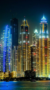 اسکرین شات 2 برنامه Dubai Night Live Wallpaper