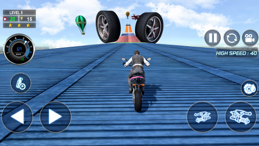 اسکرین شات 1 بازی Bike Stunts Race : Bike Games