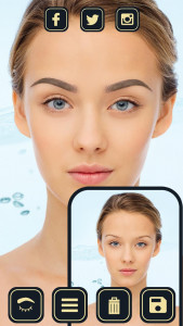 اسکرین شات 8 برنامه Eyebrow Editor - Face Makeup