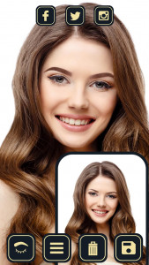 اسکرین شات 1 برنامه Eyebrow Editor - Face Makeup