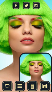 اسکرین شات 7 برنامه Eyebrow Editor - Face Makeup