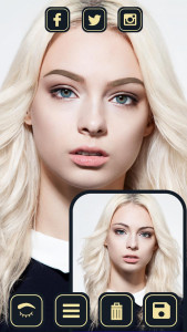 اسکرین شات 4 برنامه Eyebrow Editor - Face Makeup