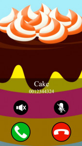 اسکرین شات 3 بازی fake call and sms cake game